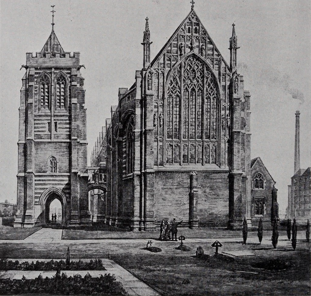An illustration from Catalogue of the architectural exhibition, Boston Architectural Club and Boston Society of Architects: St. Botolph Club, 2 Newbury Street, from May 22nd to June 3rd, 1899, 1899, leaf 75