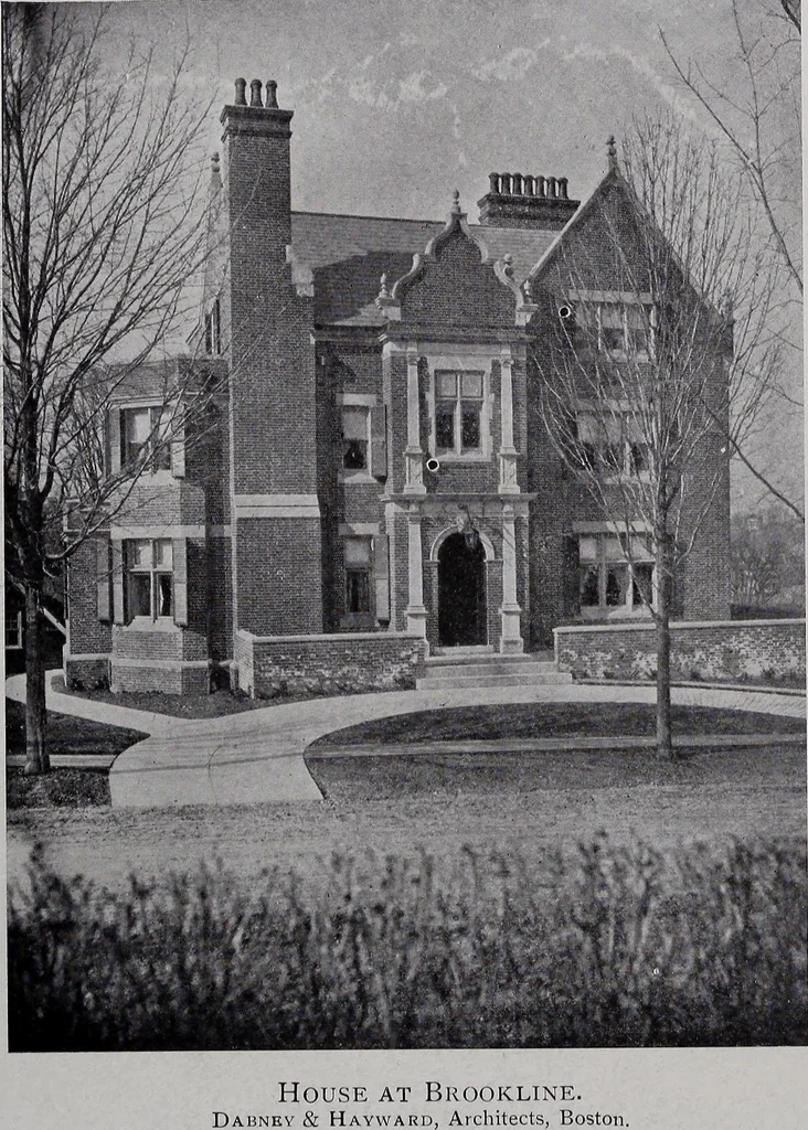 An illustration from Catalogue of the architectural exhibition, Boston Architectural Club and Boston Society of Architects: St. Botolph Club, 2 Newbury Street, from May 22nd to June 3rd, 1899, 1899, leaf 77