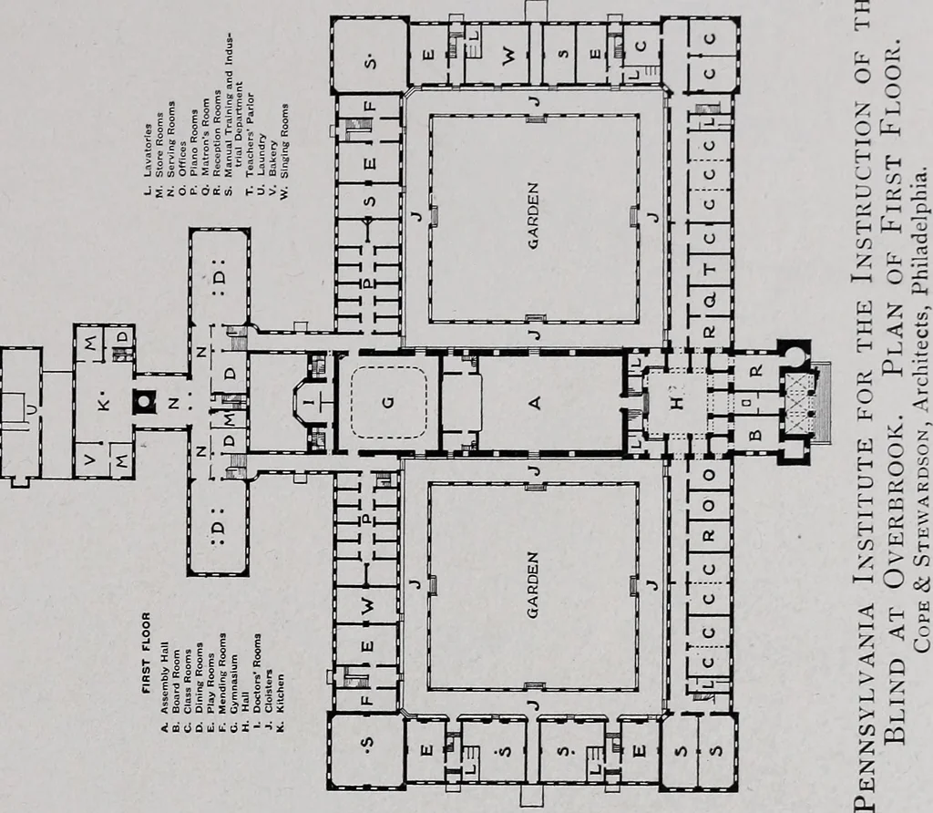 An illustration from Catalogue of the architectural exhibition, Boston Architectural Club and Boston Society of Architects: St. Botolph Club, 2 Newbury Street, from May 22nd to June 3rd, 1899, 1899, leaf 92