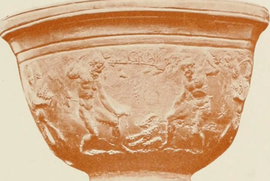 An illustration from Catalogue of Arretine pottery, 1916, leaf 134