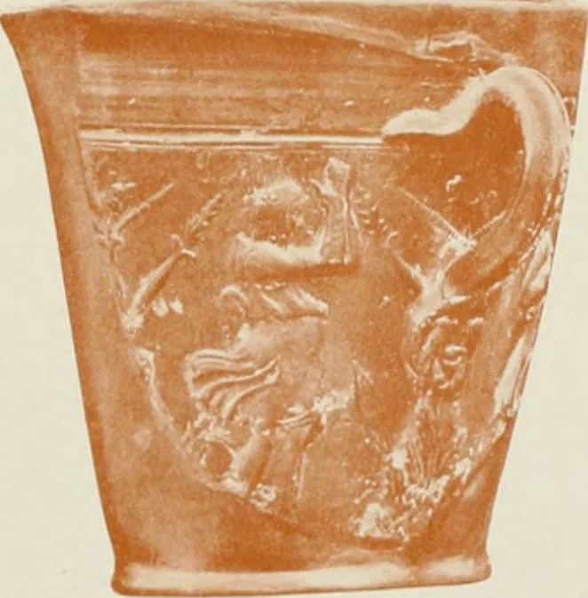 An illustration from Catalogue of Arretine pottery, 1916, leaf 136