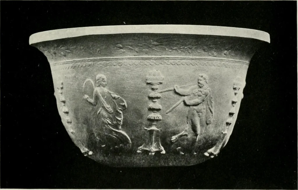 An illustration from Catalogue of Arretine pottery, 1916, leaf 142