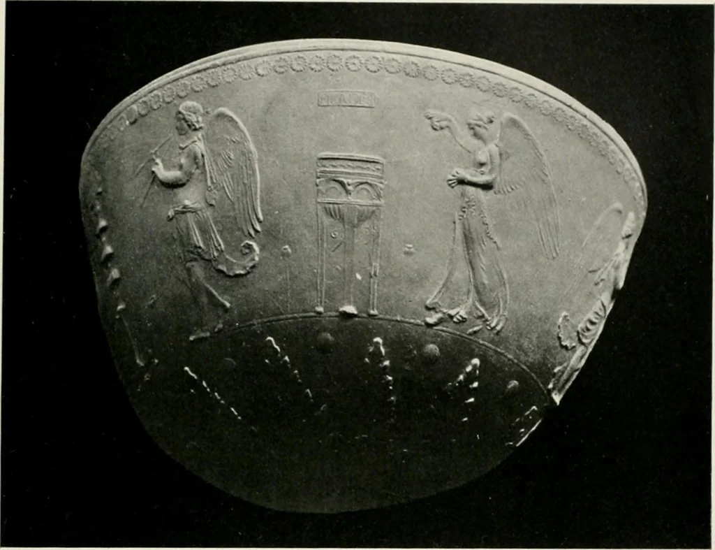 An illustration from Catalogue of Arretine pottery, 1916, leaf 144