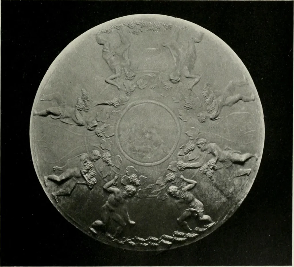 An illustration from Catalogue of Arretine pottery, 1916, leaf 144