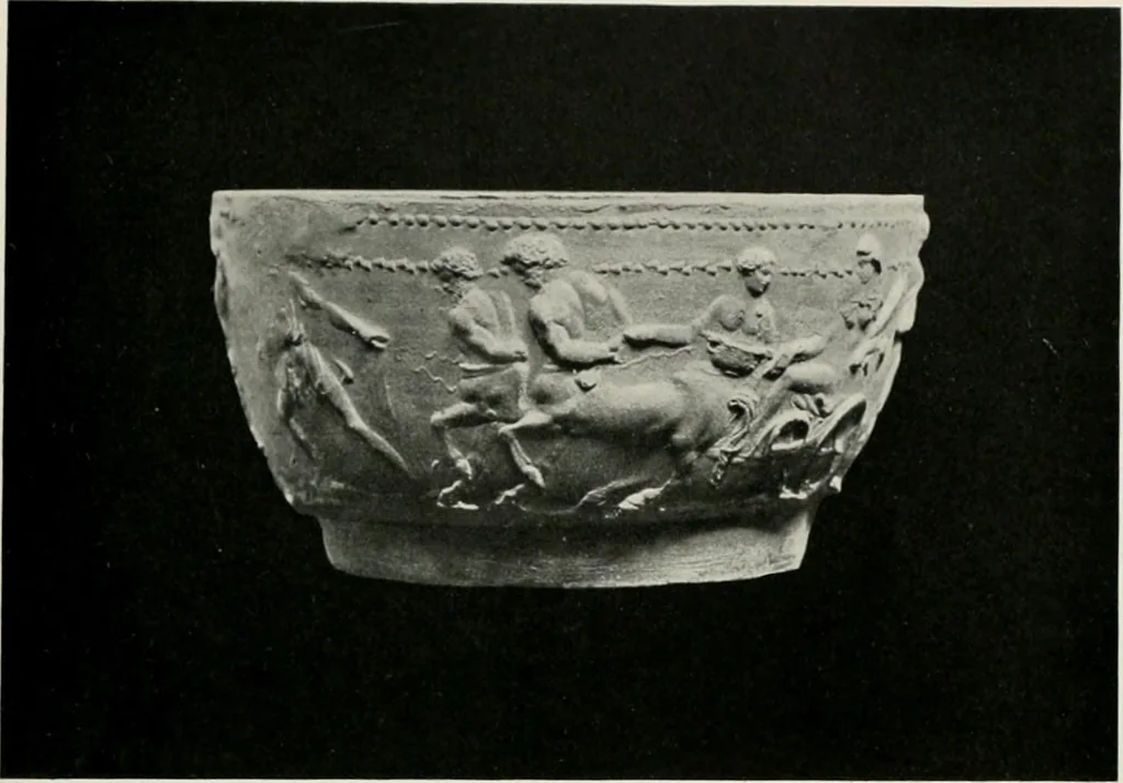 An illustration from Catalogue of Arretine pottery, 1916, leaf 148