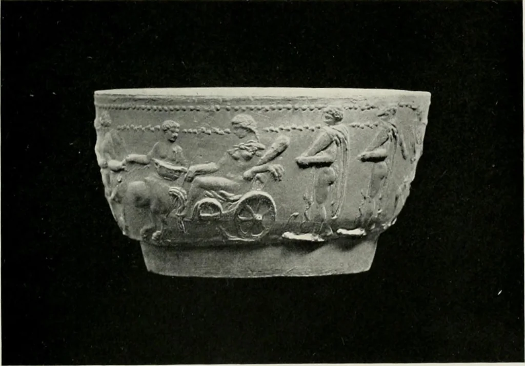 An illustration from Catalogue of Arretine pottery, 1916, leaf 148