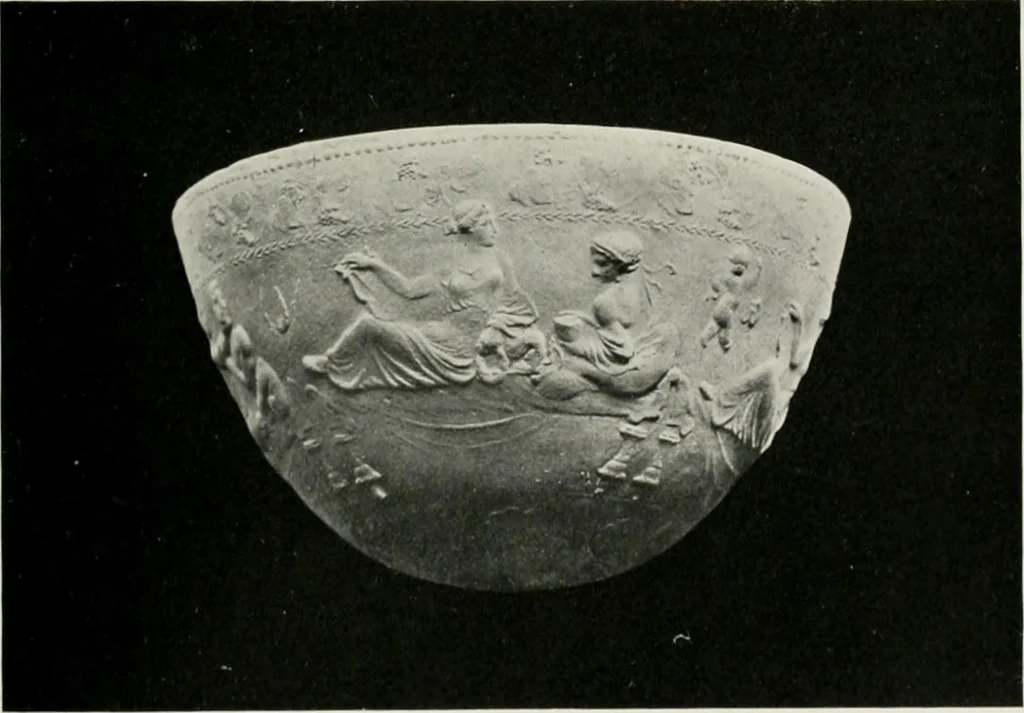 An illustration from Catalogue of Arretine pottery, 1916, leaf 158
