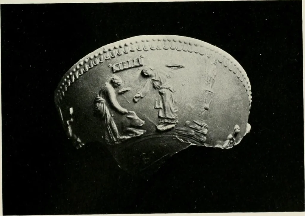 An illustration from Catalogue of Arretine pottery, 1916, leaf 170