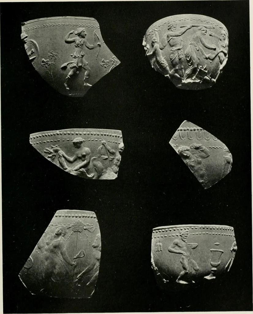 An illustration from Catalogue of Arretine pottery, 1916, leaf 178