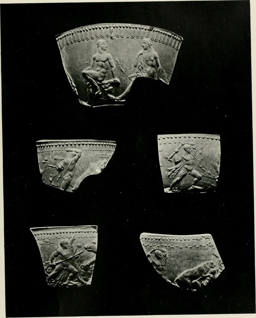 An illustration from Catalogue of Arretine pottery, 1916, leaf 184