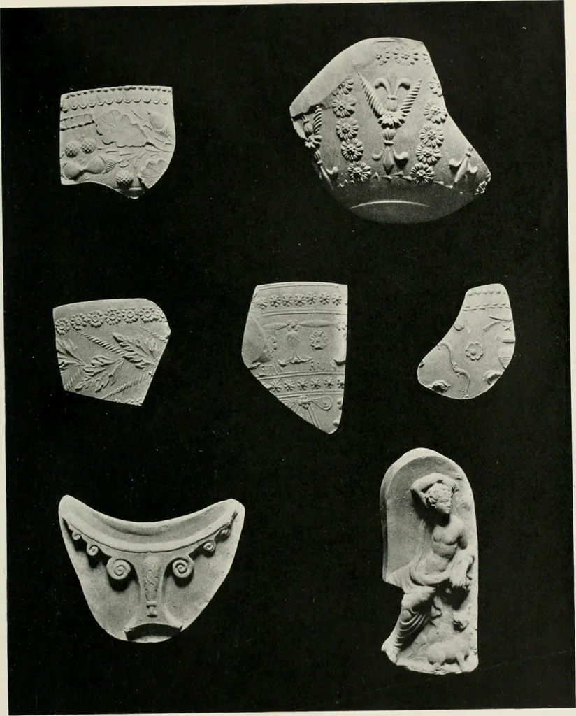 An illustration from Catalogue of Arretine pottery, 1916, leaf 188