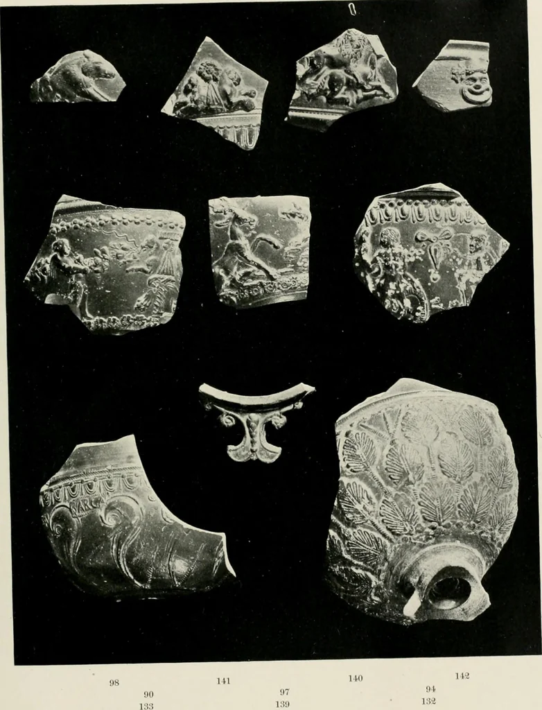 An illustration from Catalogue of Arretine pottery, 1916, leaf 192