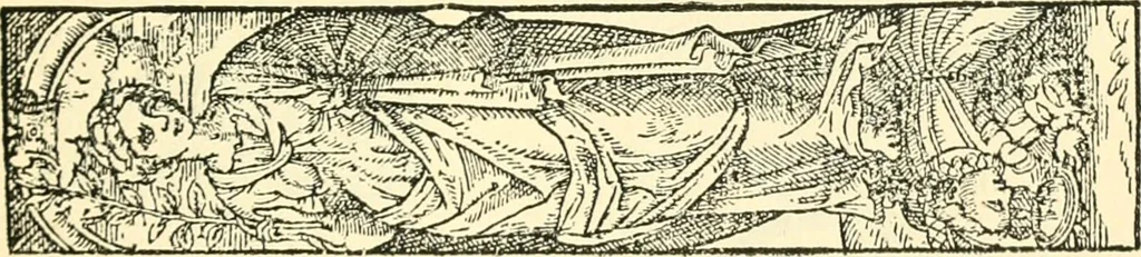 An illustration from A catalogue of books printed at or relating to the University, town & county of Cambridge, from 1521 to 1893, with bibliographical and biographical notes, 1894, leaf 20