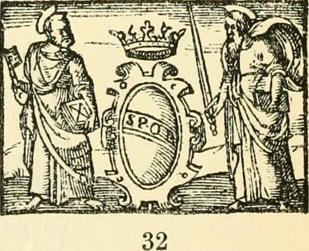An illustration from A catalogue of books printed at or relating to the University, town & county of Cambridge, from 1521 to 1893, with bibliographical and biographical notes, 1894, leaf 21