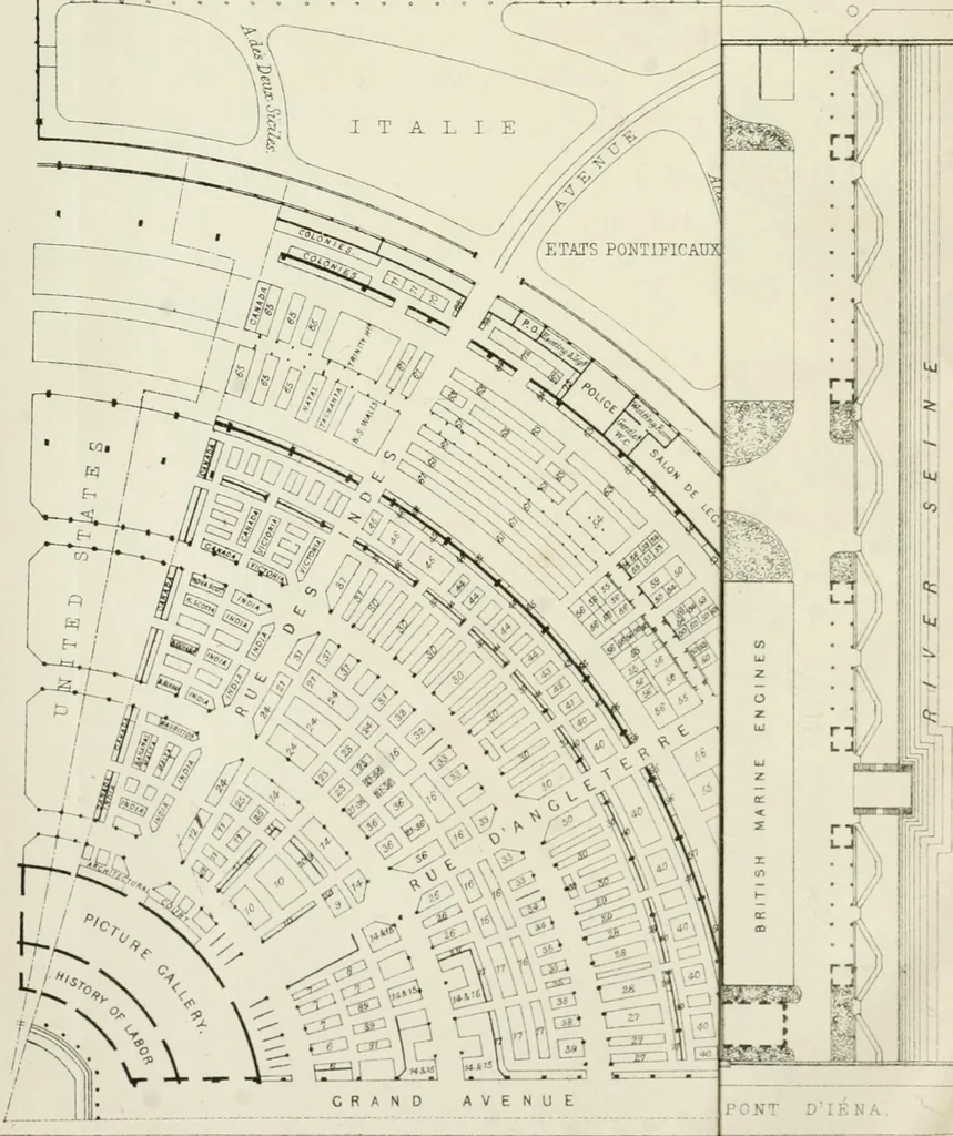 An illustration from Catalogue of the British Section : containing a list of the exhibitors of the United Kingdom and its colonies, and the objects which they exhibit : in English, French, German, and Italian : with statistical introductions and an appendix in which many of the objects exhibited are more fully described, 1867, leaf 5