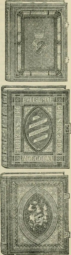 An illustration from Catalogue of the British Section : containing a list of the exhibitors of the United Kingdom and its colonies, and the objects which they exhibit : in English, French, German, and Italian : with statistical introductions and an appendix in which many of the objects exhibited are more fully described, 1867, leaf 900
