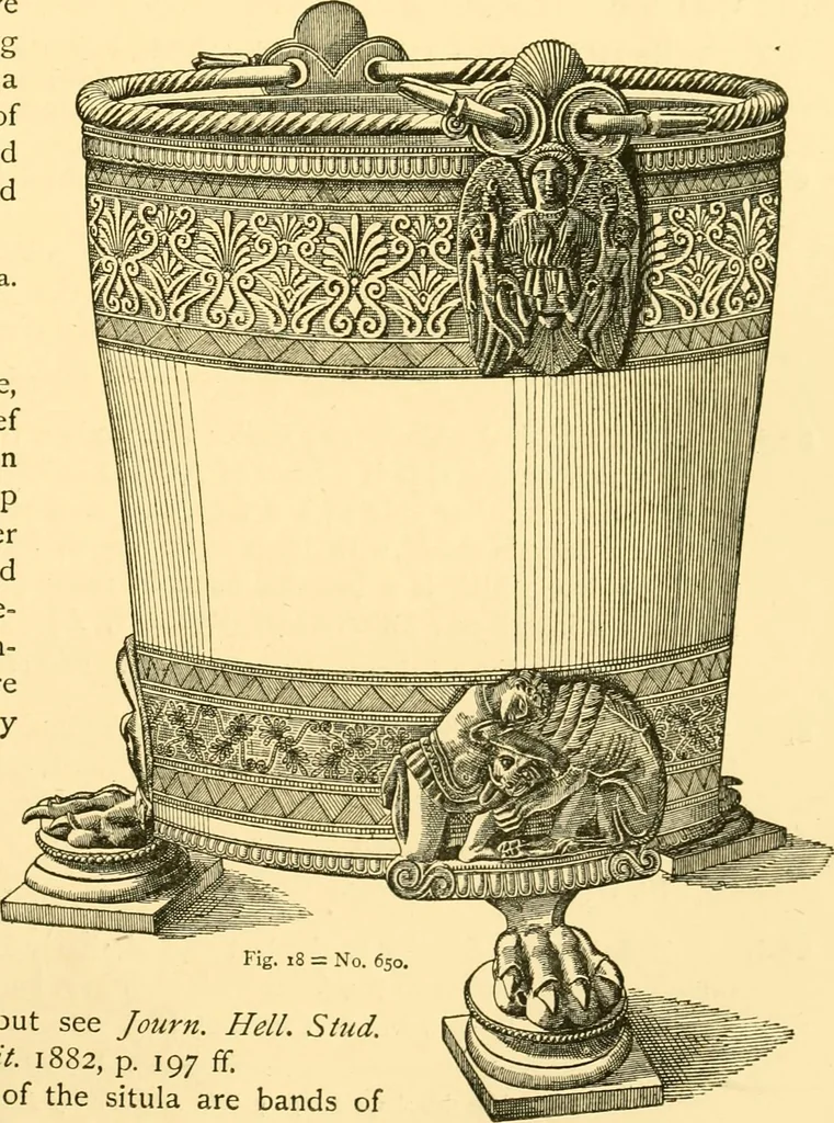 An illustration from Catalogue of the bronzes, Greek, Roman, and Etruscan, in the Department of Greek and Roman Antiquities, British Museum, 1899, leaf 180