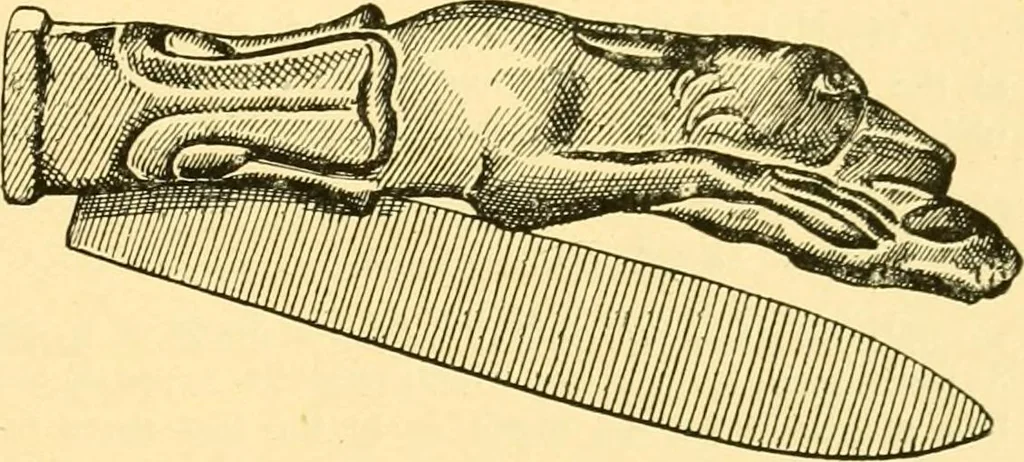 An illustration from Catalogue of the bronzes, Greek, Roman, and Etruscan, in the Department of Greek and Roman Antiquities, British Museum, 1899, leaf 430