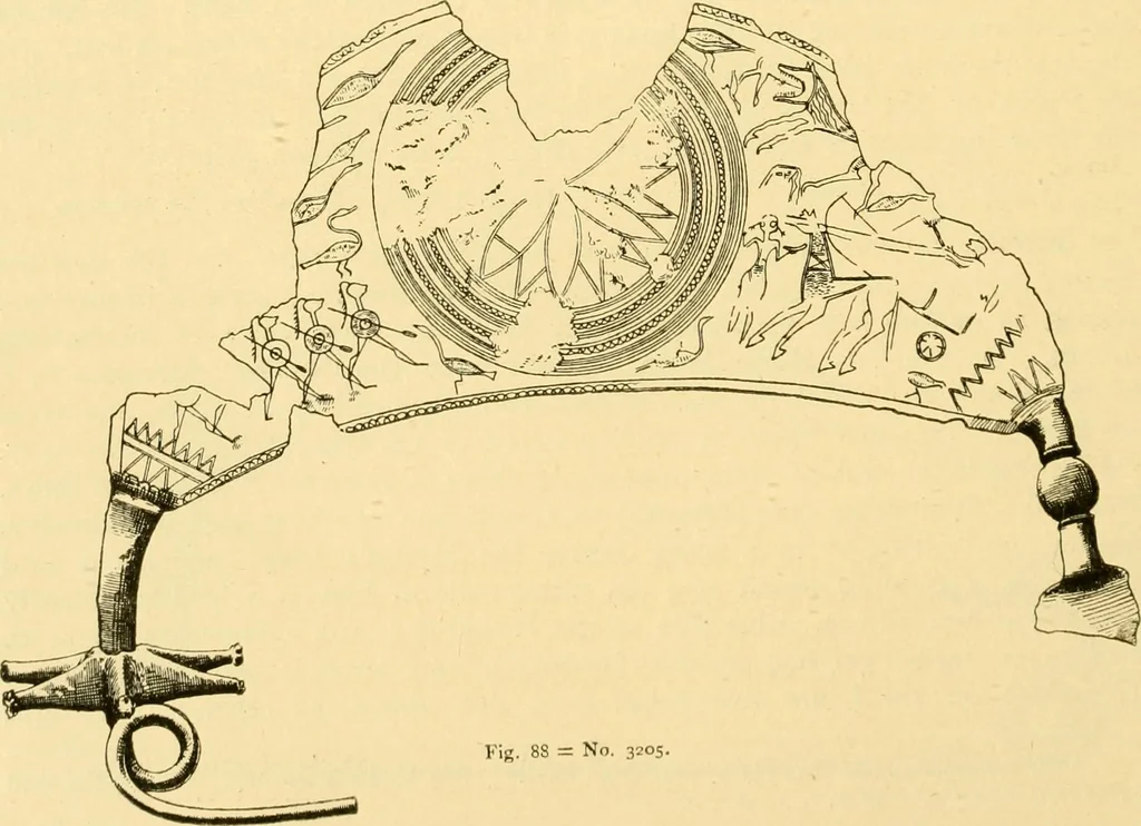 An illustration from Catalogue of the bronzes, Greek, Roman, and Etruscan, in the Department of Greek and Roman Antiquities, British Museum, 1899, leaf 447