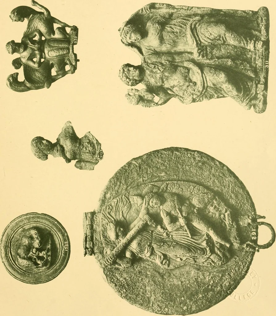 An illustration from Catalogue of the bronzes, Greek, Roman, and Etruscan, in the Department of Greek and Roman Antiquities, British Museum, 1899, leaf 488