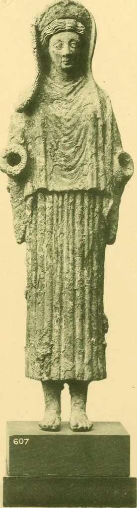 An illustration from Catalogue of the bronzes, Greek, Roman, and Etruscan, in the Department of Greek and Roman Antiquities, British Museum, 1899, leaf 496