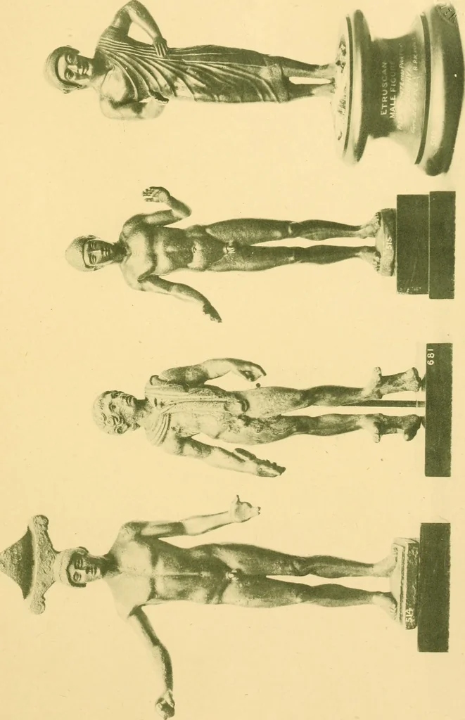 An illustration from Catalogue of the bronzes, Greek, Roman, and Etruscan, in the Department of Greek and Roman Antiquities, British Museum, 1899, leaf 498