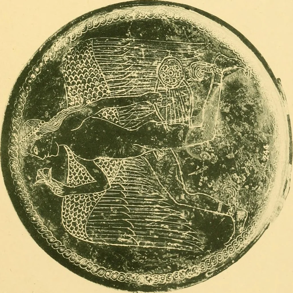 An illustration from Catalogue of the bronzes, Greek, Roman, and Etruscan, in the Department of Greek and Roman Antiquities, British Museum, 1899, leaf 500