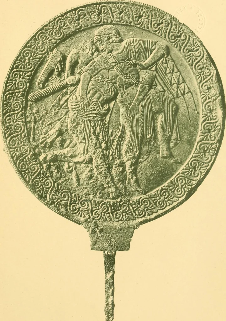 An illustration from Catalogue of the bronzes, Greek, Roman, and Etruscan, in the Department of Greek and Roman Antiquities, British Museum, 1899, leaf 502