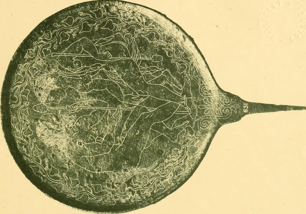 An illustration from Catalogue of the bronzes, Greek, Roman, and Etruscan, in the Department of Greek and Roman Antiquities, British Museum, 1899, leaf 504