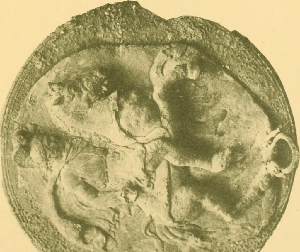 An illustration from Catalogue of the bronzes, Greek, Roman, and Etruscan, in the Department of Greek and Roman Antiquities, British Museum, 1899, leaf 530
