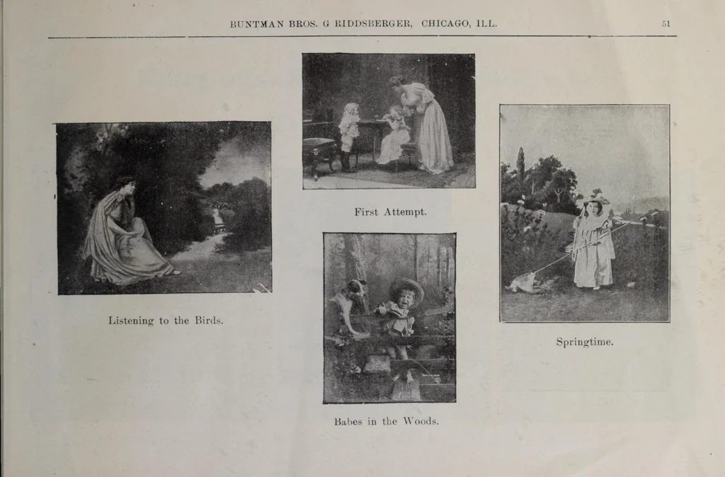 An illustration from Catalogue of Buntman Bros. & Rindsberger : manufacturer and jobber in picture frames, mirrors, sheet pictures and art novelties, 1890, leaf 61