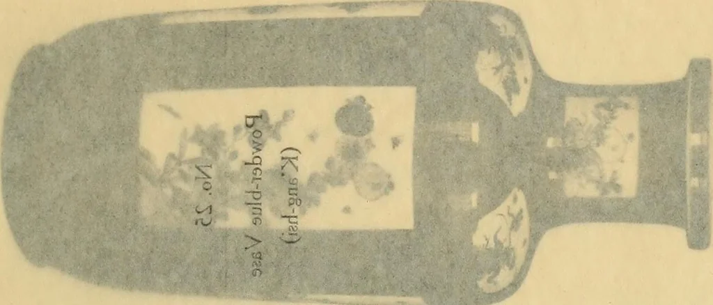 An illustration from A catalogue of Chinese porcelains collected by Mr. and Mrs. Charles P. Taft, Cincinnati, Ohio, with notes and illustrations, comp. and described by John Getz, 1904, leaf 102