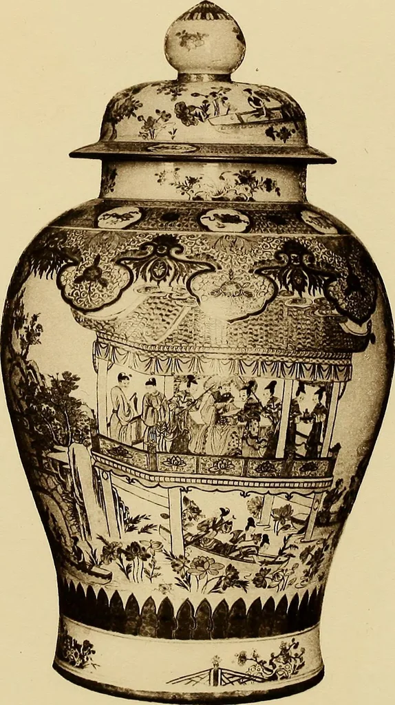 An illustration from A catalogue of Chinese porcelains collected by Mr. and Mrs. Charles P. Taft, Cincinnati, Ohio, with notes and illustrations, comp. and described by John Getz, 1904, leaf 168