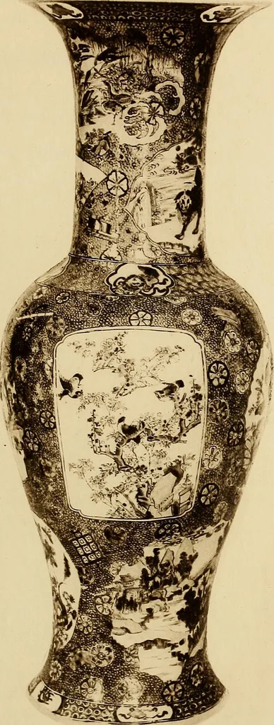 An illustration from A catalogue of Chinese porcelains collected by Mr. and Mrs. Charles P. Taft, Cincinnati, Ohio, with notes and illustrations, comp. and described by John Getz, 1904, leaf 214