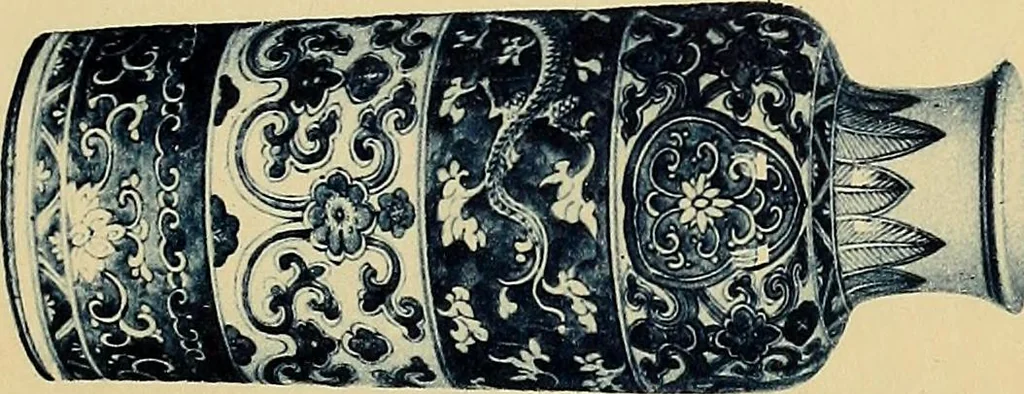 An illustration from A catalogue of Chinese porcelains collected by Mr. and Mrs. Charles P. Taft, Cincinnati, Ohio, with notes and illustrations, comp. and described by John Getz, 1904, leaf 76