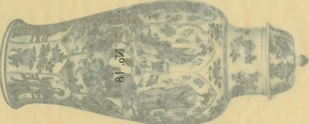 An illustration from A catalogue of Chinese porcelains collected by Mr. and Mrs. Charles P. Taft, Cincinnati, Ohio, with notes and illustrations, comp. and described by John Getz, 1904, leaf 82