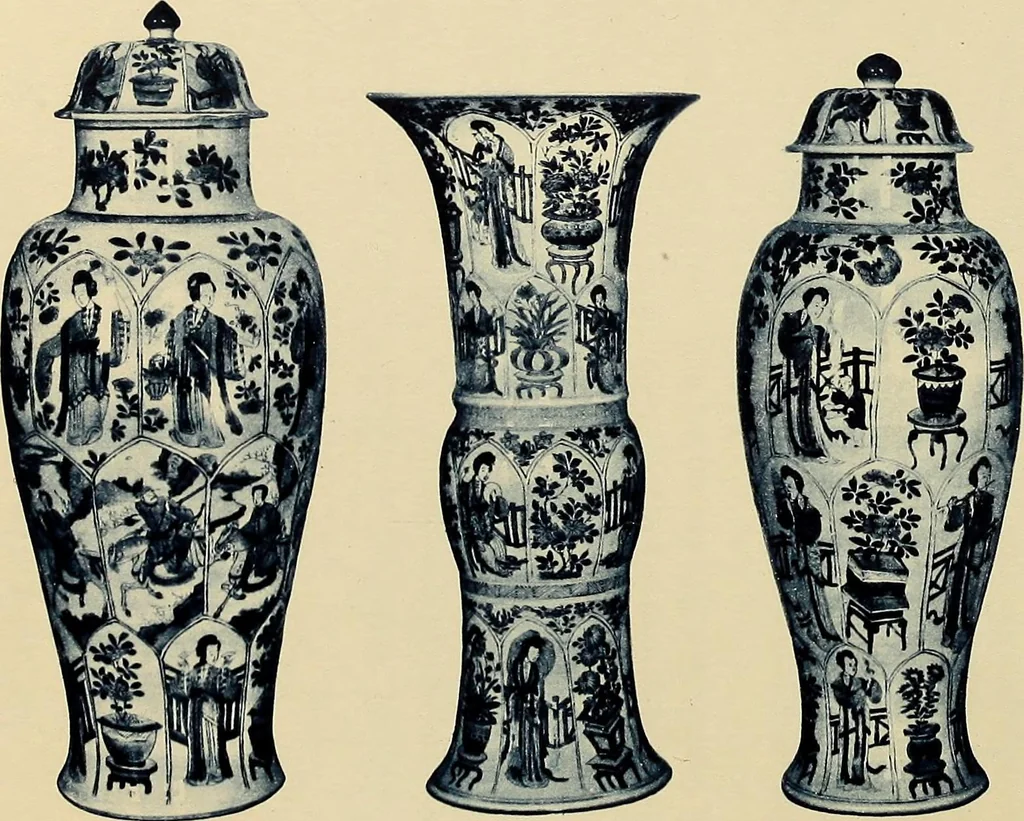 An illustration from A catalogue of Chinese porcelains collected by Mr. and Mrs. Charles P. Taft, Cincinnati, Ohio, with notes and illustrations, comp. and described by John Getz, 1904, leaf 84
