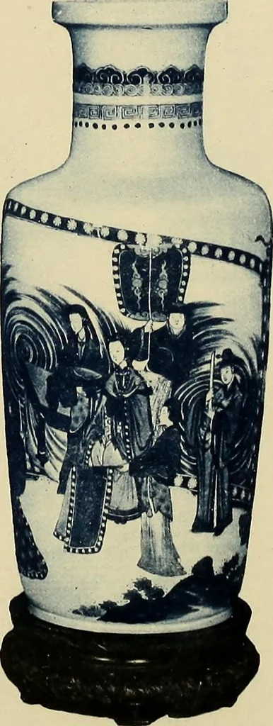 An illustration from A catalogue of Chinese porcelains collected by Mr. and Mrs. Charles P. Taft, Cincinnati, Ohio, with notes and illustrations, comp. and described by John Getz, 1904, leaf 90