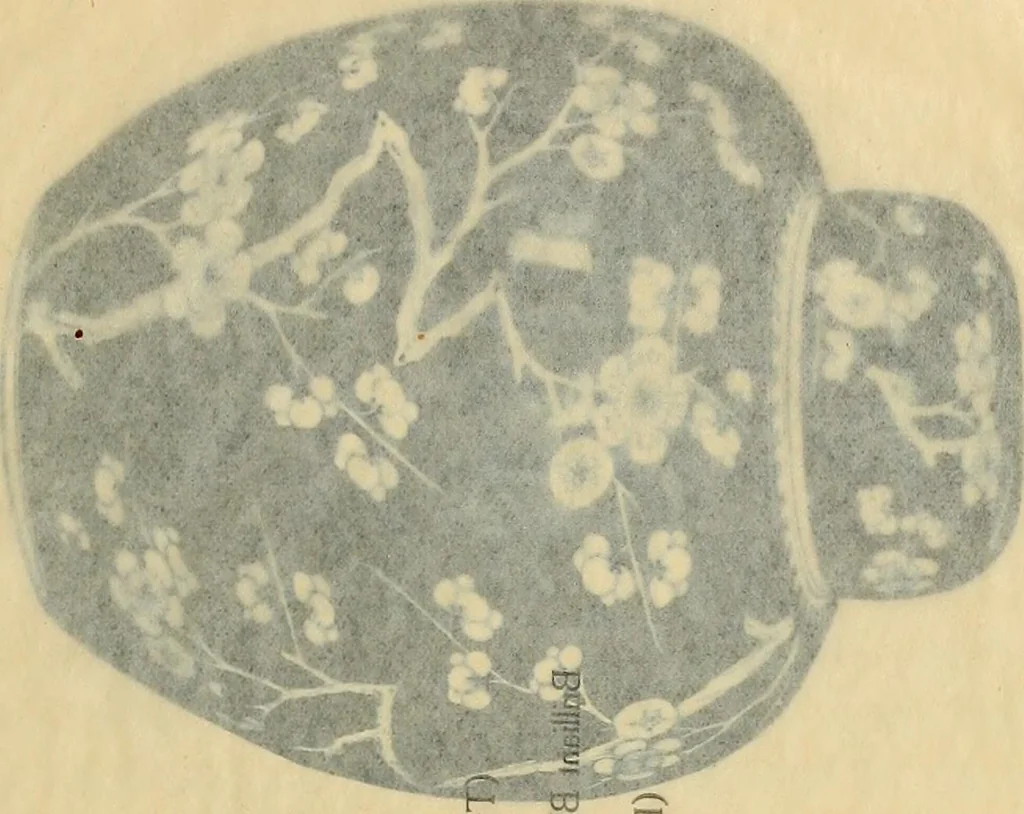 An illustration from A catalogue of Chinese porcelains collected by Mr. and Mrs. Charles P. Taft, Cincinnati, Ohio, with notes and illustrations, comp. and described by John Getz, 1904, leaf 96