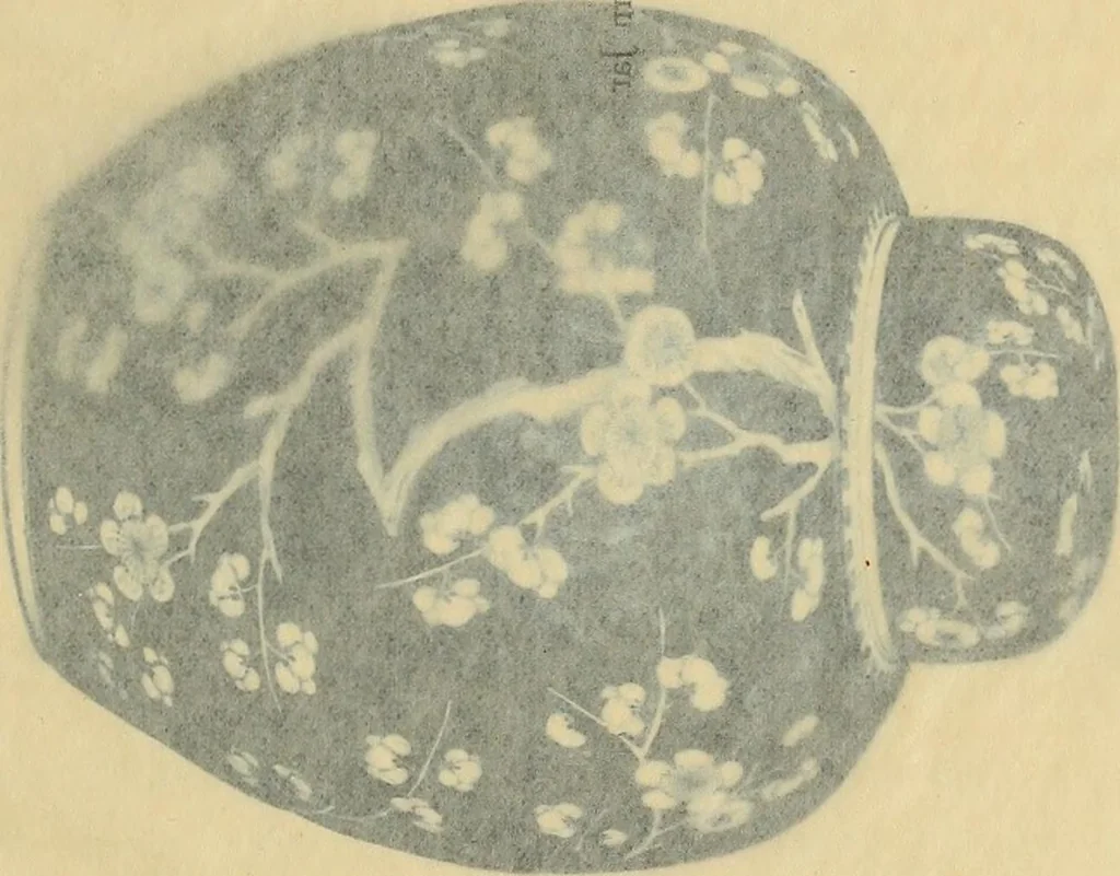 An illustration from A catalogue of Chinese porcelains collected by Mr. and Mrs. Charles P. Taft, Cincinnati, Ohio, with notes and illustrations, comp. and described by John Getz, 1904, leaf 96