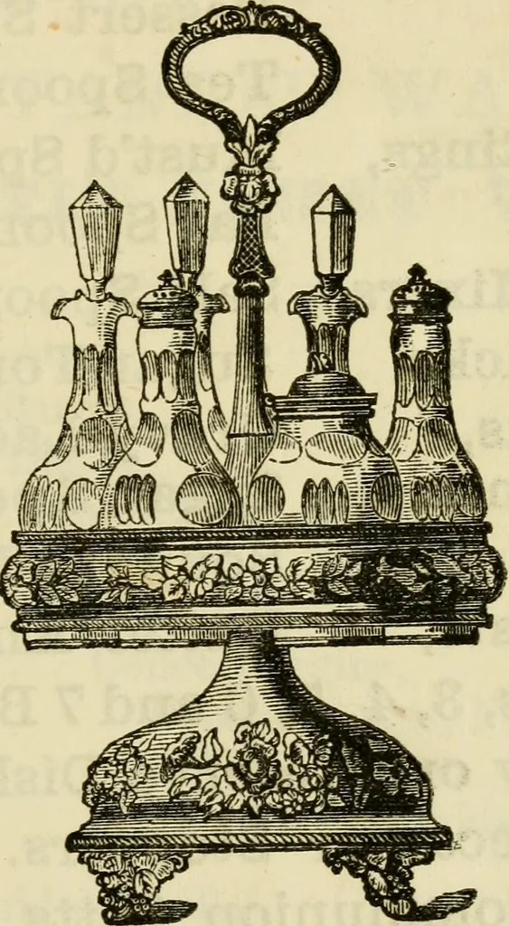 An illustration from Catalogue of china, glass, and crockery ware, cutlery, housefurnishing goods, &c, &c, &c., 1861, leaf 42