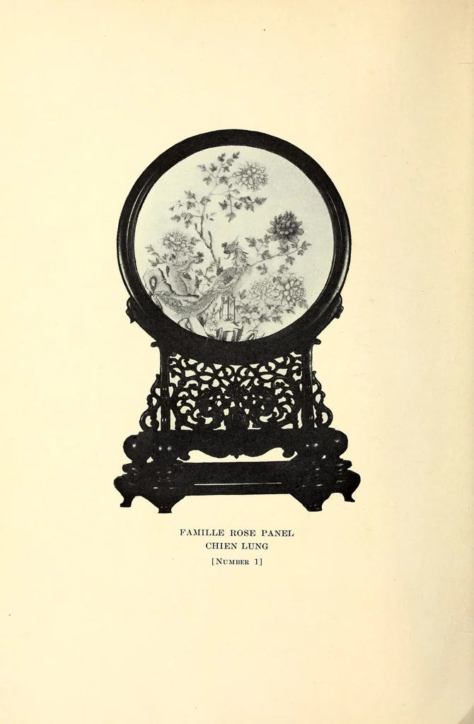 An illustration from Catalogue of Chinese Paintings, Tang and Sung Potteries, Rare Porcelains, Tapestries and other Works of Art : Collected by Thomas R. Abbott, a Permanent Resident of Peking brought to America by Frederick Moore, 1917, leaf 14