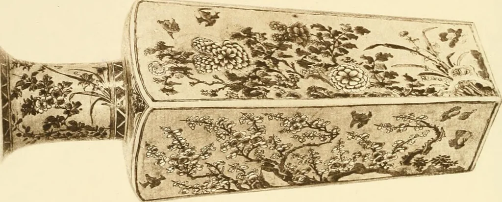 An illustration from A catalogue of Chinese porcelains collected by Mr. and Mrs. Charles P. Taft, Cincinnati, Ohio, with notes and illustrations, comp. and described by John Getz, 1904, leaf 13