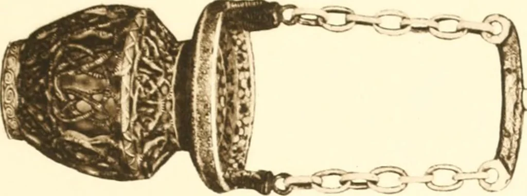 An illustration from A catalogue of Chinese porcelains collected by Mr. and Mrs. Charles P. Taft, Cincinnati, Ohio, with notes and illustrations, comp. and described by John Getz, 1904, leaf 154