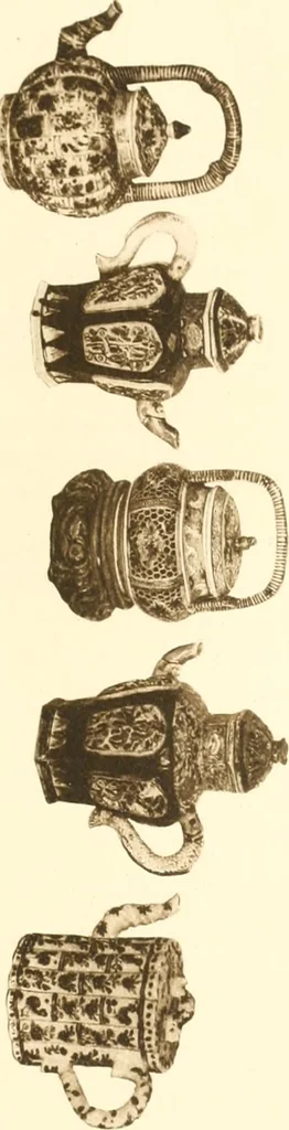 An illustration from A catalogue of Chinese porcelains collected by Mr. and Mrs. Charles P. Taft, Cincinnati, Ohio, with notes and illustrations, comp. and described by John Getz, 1904, leaf 180