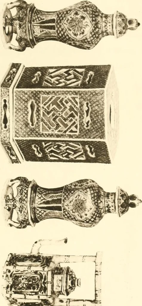 An illustration from A catalogue of Chinese porcelains collected by Mr. and Mrs. Charles P. Taft, Cincinnati, Ohio, with notes and illustrations, comp. and described by John Getz, 1904, leaf 188