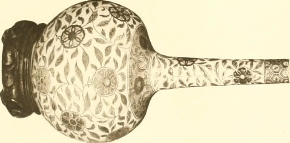 An illustration from A catalogue of Chinese porcelains collected by Mr. and Mrs. Charles P. Taft, Cincinnati, Ohio, with notes and illustrations, comp. and described by John Getz, 1904, leaf 204