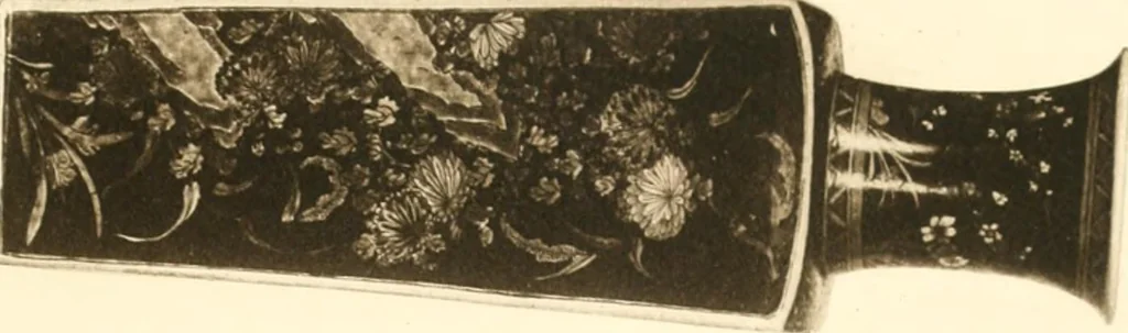 An illustration from A catalogue of Chinese porcelains collected by Mr. and Mrs. Charles P. Taft, Cincinnati, Ohio, with notes and illustrations, comp. and described by John Getz, 1904, leaf 268