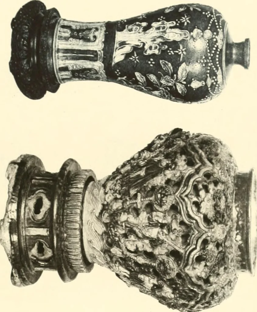 An illustration from A catalogue of Chinese porcelains collected by Mr. and Mrs. Charles P. Taft, Cincinnati, Ohio, with notes and illustrations, comp. and described by John Getz, 1904, leaf 282