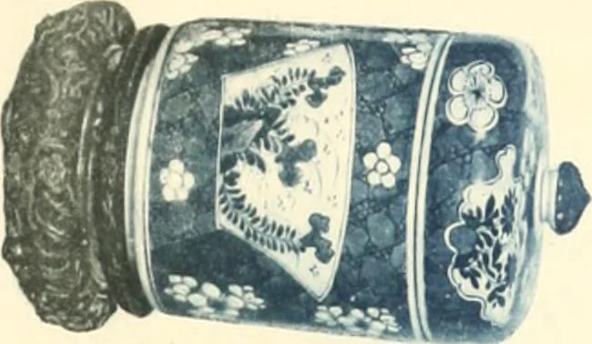 An illustration from A catalogue of Chinese porcelains collected by Mr. and Mrs. Charles P. Taft, Cincinnati, Ohio, with notes and illustrations, comp. and described by John Getz, 1904, leaf 52